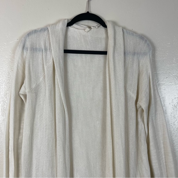 Anthropologie Moth cream long sleeve open cardigan - Picture 3 of 9